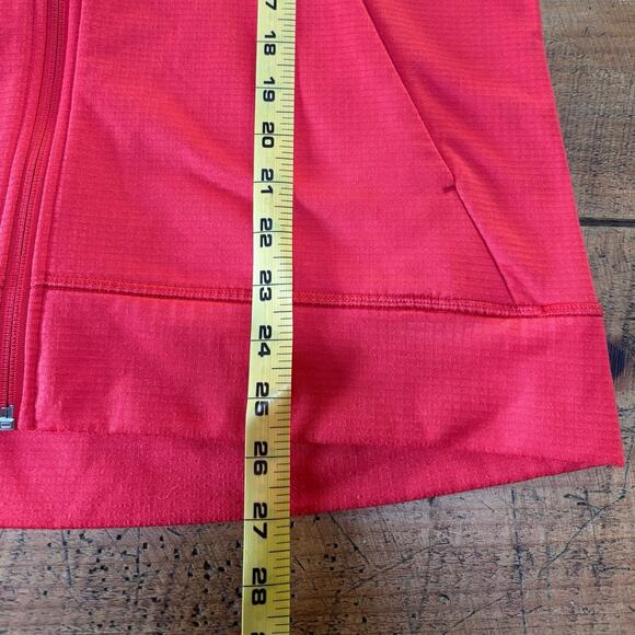 Eddie Bauer First Ascent Womens Red Orange Full Zip Sweatshirt Jacket Large - Picture 8 of 8